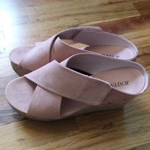 JustFab wedge sandals